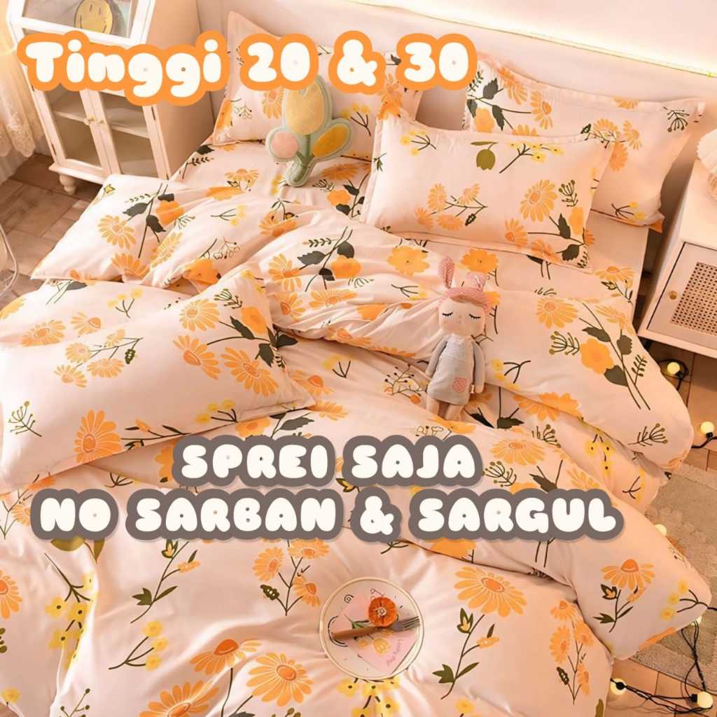 Sprei Homemade (SPREI SAJA) Uk 120x200x20 160x200x20 180x200x20 Sudut Karet