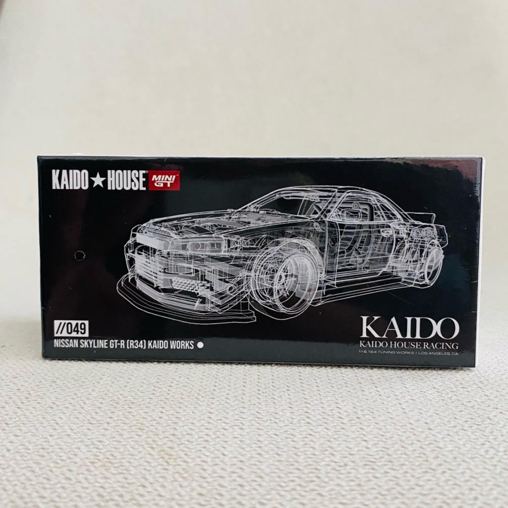 Mini GT Kaido House Nissan Skyline R34 Putih White Sealed/Segel