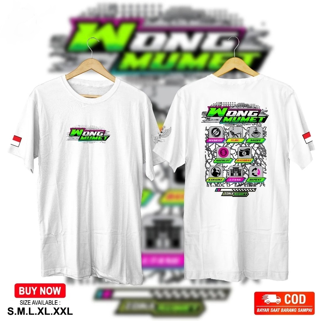 KAOS  Wong Mumet Zona Ruwet KAOS DISTRO Wong Mumet Zona Ruwet KAOS PRIA WANITA