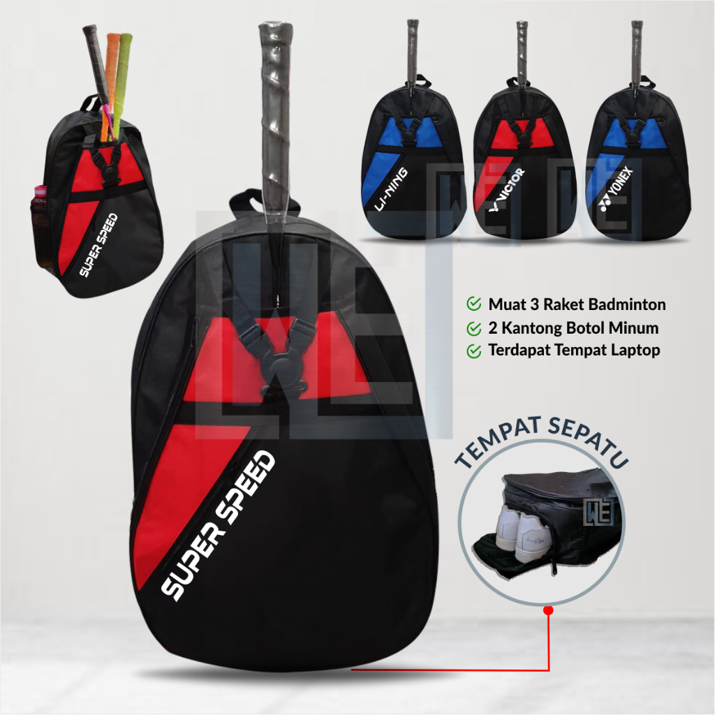 Tas ransel badminton murah | tas ransel badminton raket backpack sport bulutangkis tas ransel raket