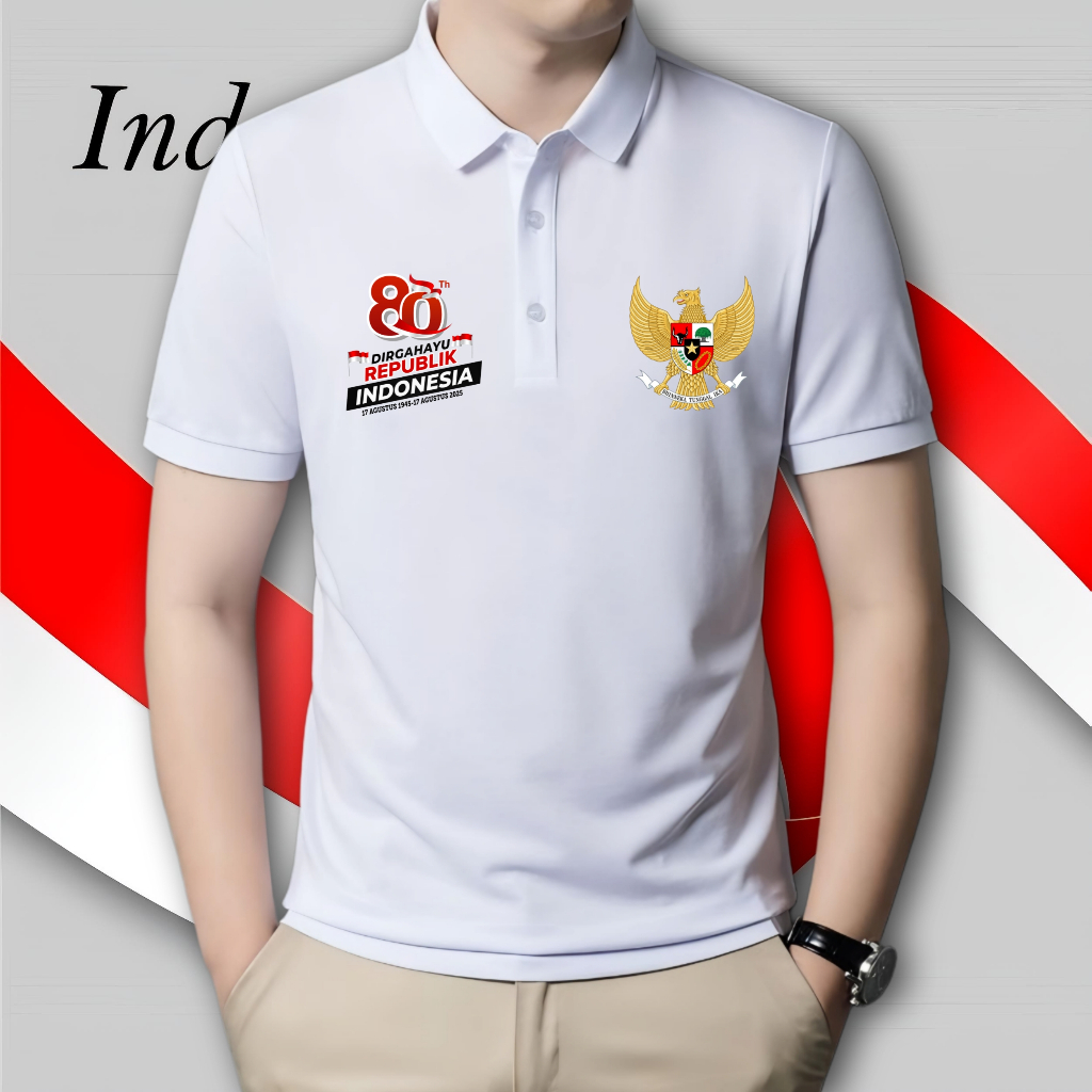 Bsju 17 Agustus Kek Peta Indonesia Pakain Pria Cowok Kaos Kaos Merah Unisek Seragam Merah Putih Baju