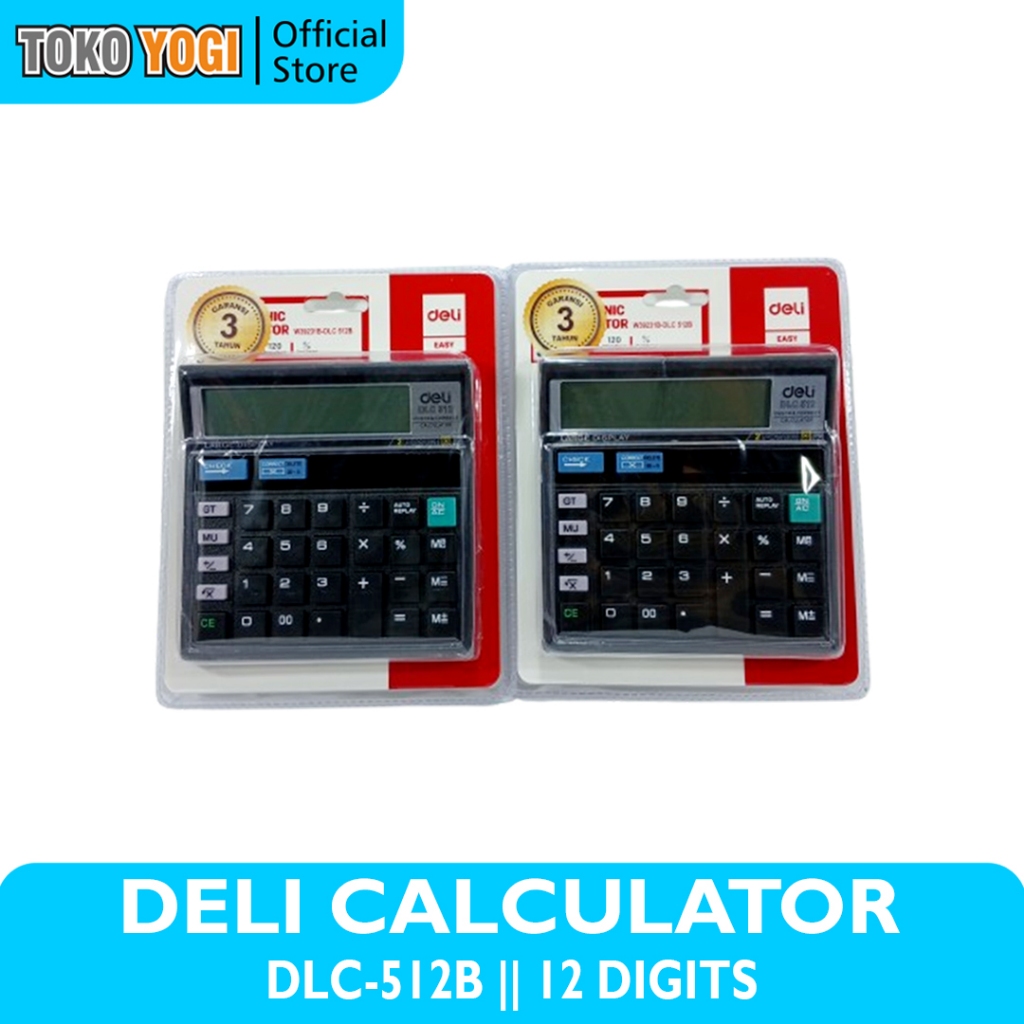 

DELI KALKULATOR DLC-512 BESAR || 12 DIGITS