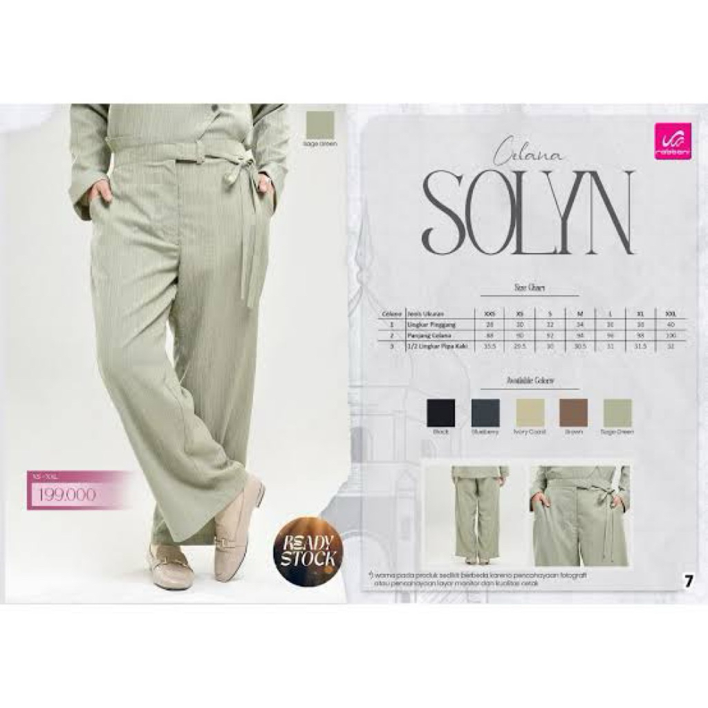 RABBANI - CELANA SOLYN | CELANA RABBANI WANITA ORI