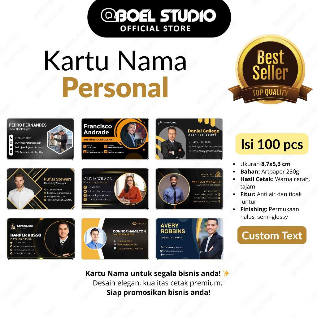 

CETAK KARTU NAMA TEMA PERSONAL / BUSINESS