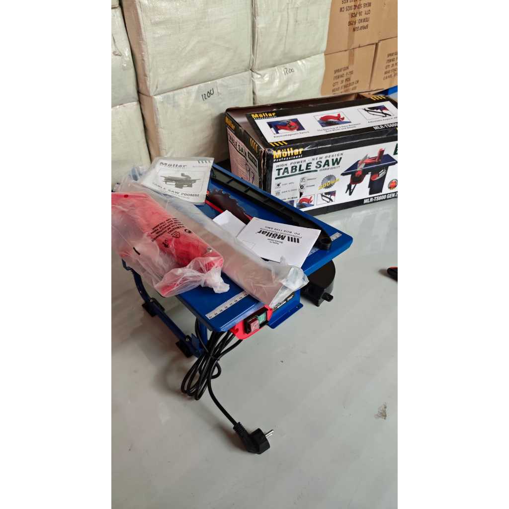 GEN 2 MOLLAR 8 inch Table Saw - Mesin Gergaji Meja TS600B 600 WATT LOW NOISE MOTOR