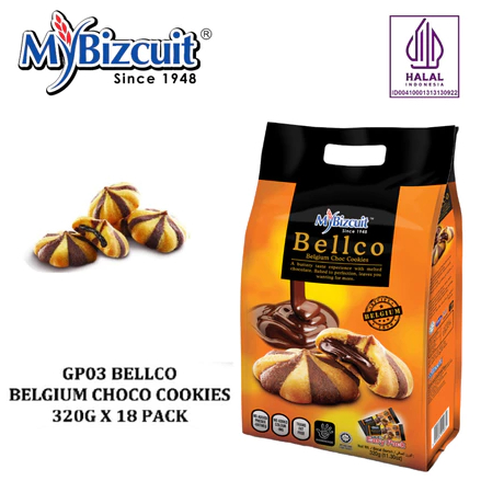 

My Bizcuit - Gift Pack 320gr / Belgium Choco / Melting Almond / Kukis Cokelat Leleh / Almond Lembut / Mybizcuit / Snack Import Malaysia