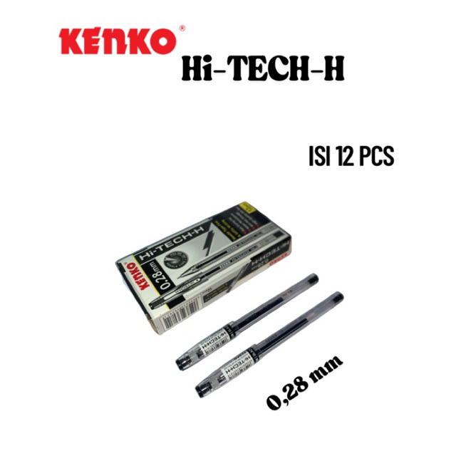 

Pulpen Gel kenko Hi-Tech 0.28 mm (isi 12 pcs)