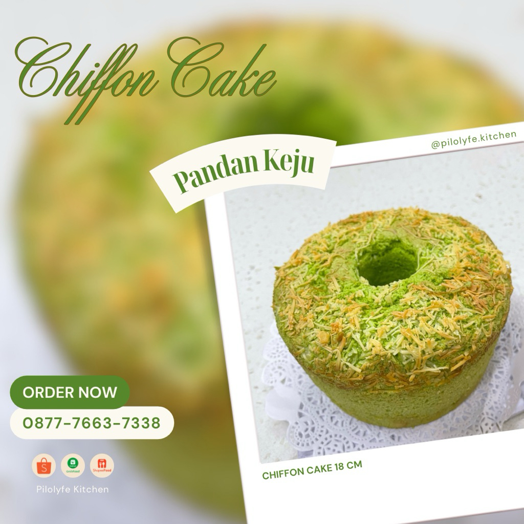 

Chiffon Cake / Bolu Sifon Diameter Loyang 18 cm