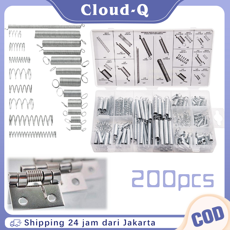 200pcs Per Pegas Kecil Per Spring Tekan Per Pegas Kecil Thread Insert Screws Stainless Steel