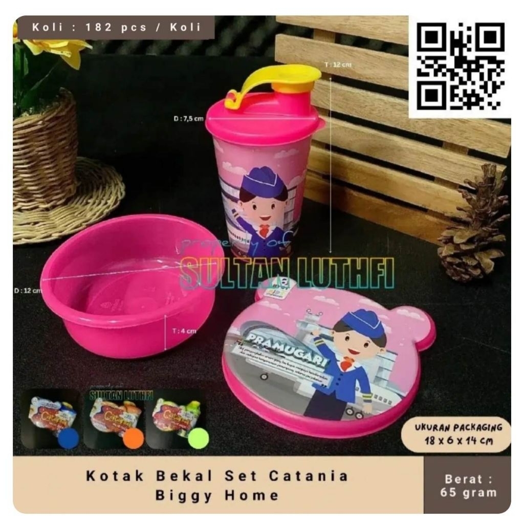 Kotak Bekal Set Catania Biggy Home