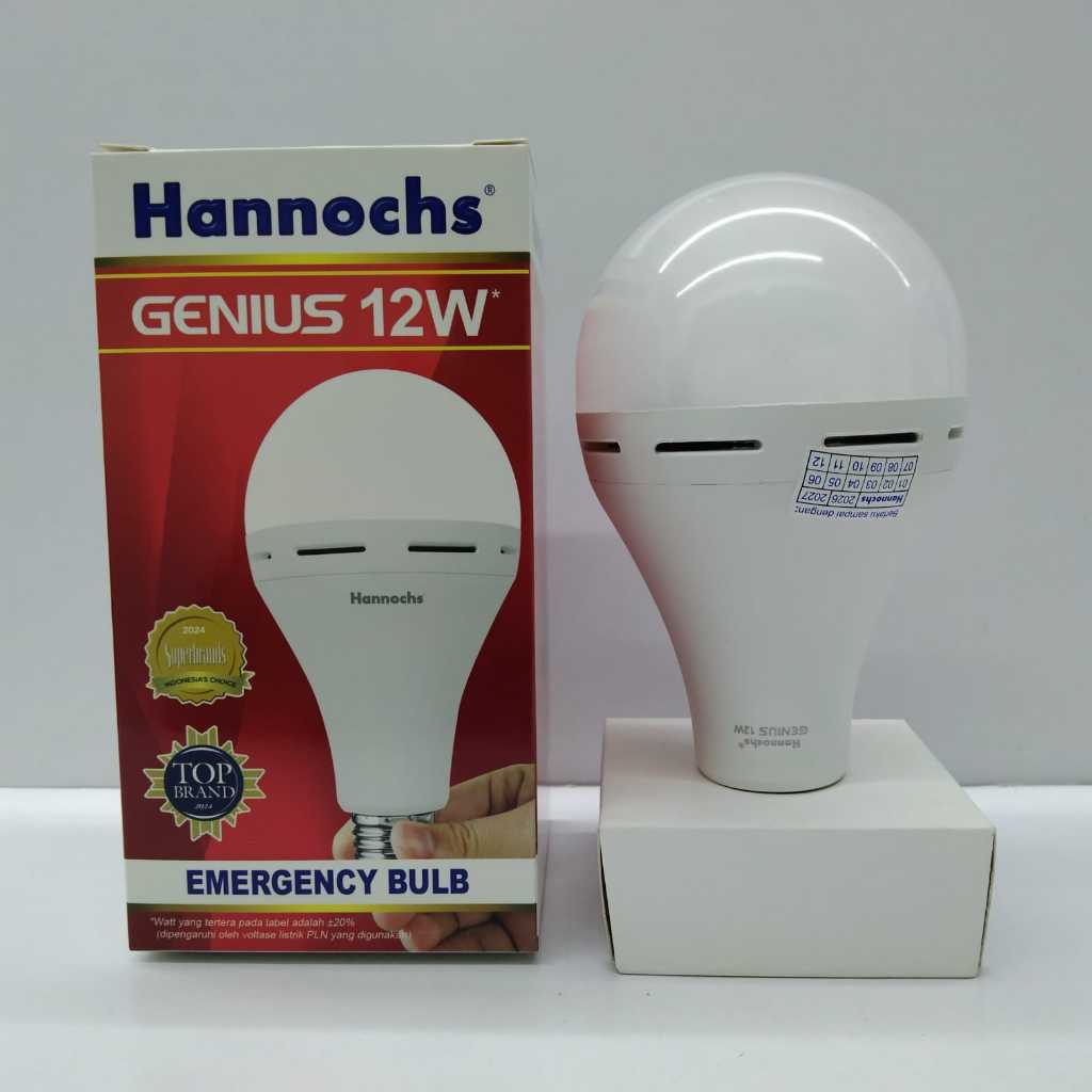 Hannochs Genius Bohlam Bola Lampu Led Emergency Mati Listrik 12 Watt