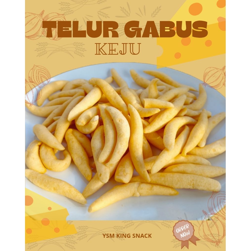 

Telur Gabus Keju Cheese Renyah & Gurih Cemilan Kering Keripik Kriuk Food Snack Asin Makanan Camilan Kripik Kerupuk Jajanan Telor