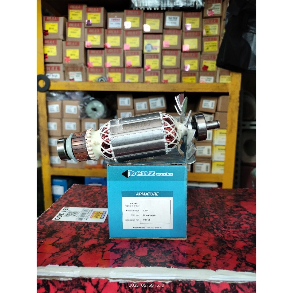 ARMATURE ANGKER 4100NB MESIN MARBLE CUTTER MAKITA TIPE 4100 NB ROTOR 4100NB