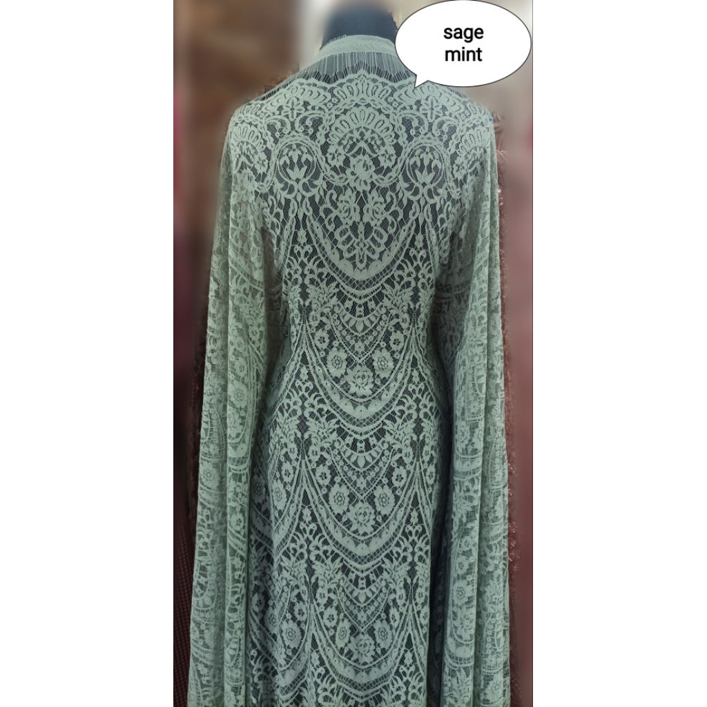 ORIGINAL EXCLUSIVE Brokat Semi Prancis Katun Motif Sultan Mewah