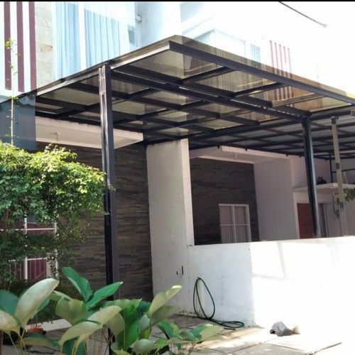 Kanopi rangka baja ringan atap solarflat