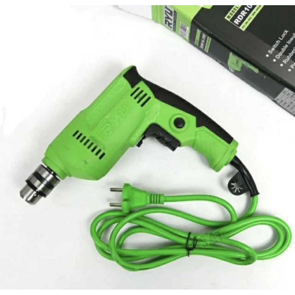 Mesin Bor Tangan Listrik Bolak Balik 10 mm Ryu RDR 10-3 RE