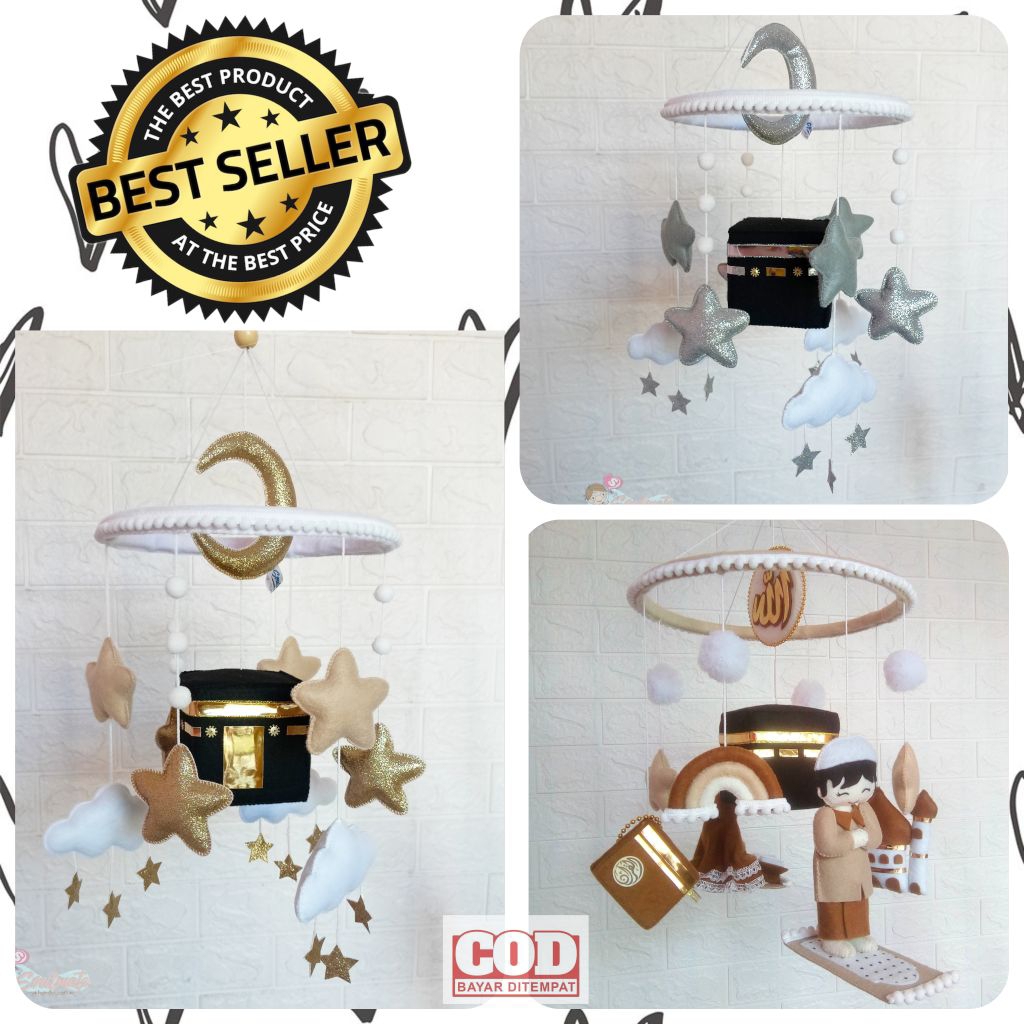 Ka'bah baby mobile / mainan bayi tema islam