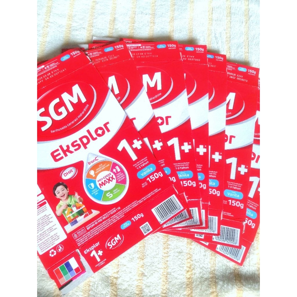 Kardus bekas susu SGM Kotak bekas size 150gram
