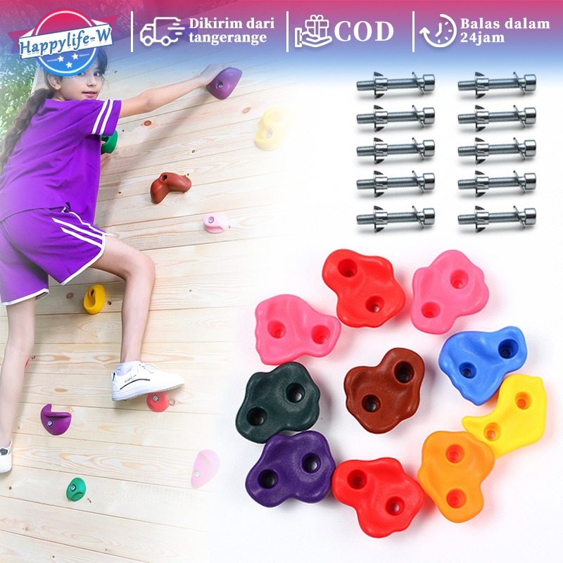 Point Wall Climbing Batu Panjat Tebing 10pcs Poin Panjat Tebing Panjat Tebing Anak Dewasa Panjat Teb
