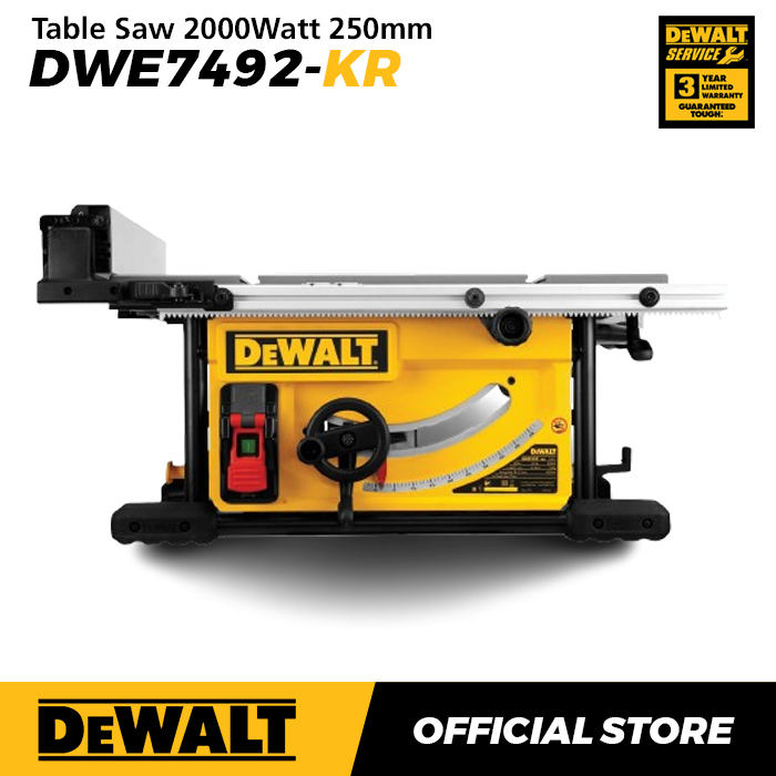Dewalt Table Saw / Gergaji Meja Listrik 2000 Watt 250mm DWE7492-KR