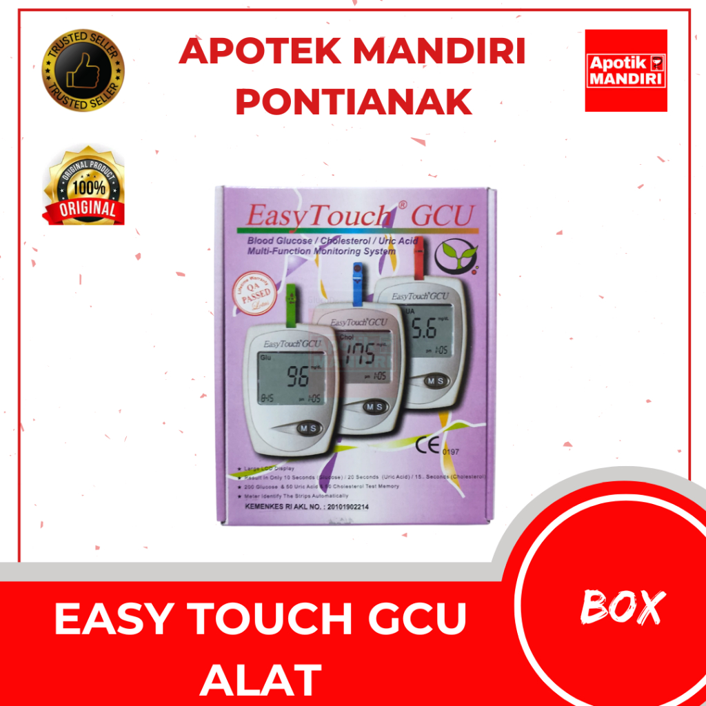 EASY TOUCH GCU ALAT - Alat Test Darah 3in1