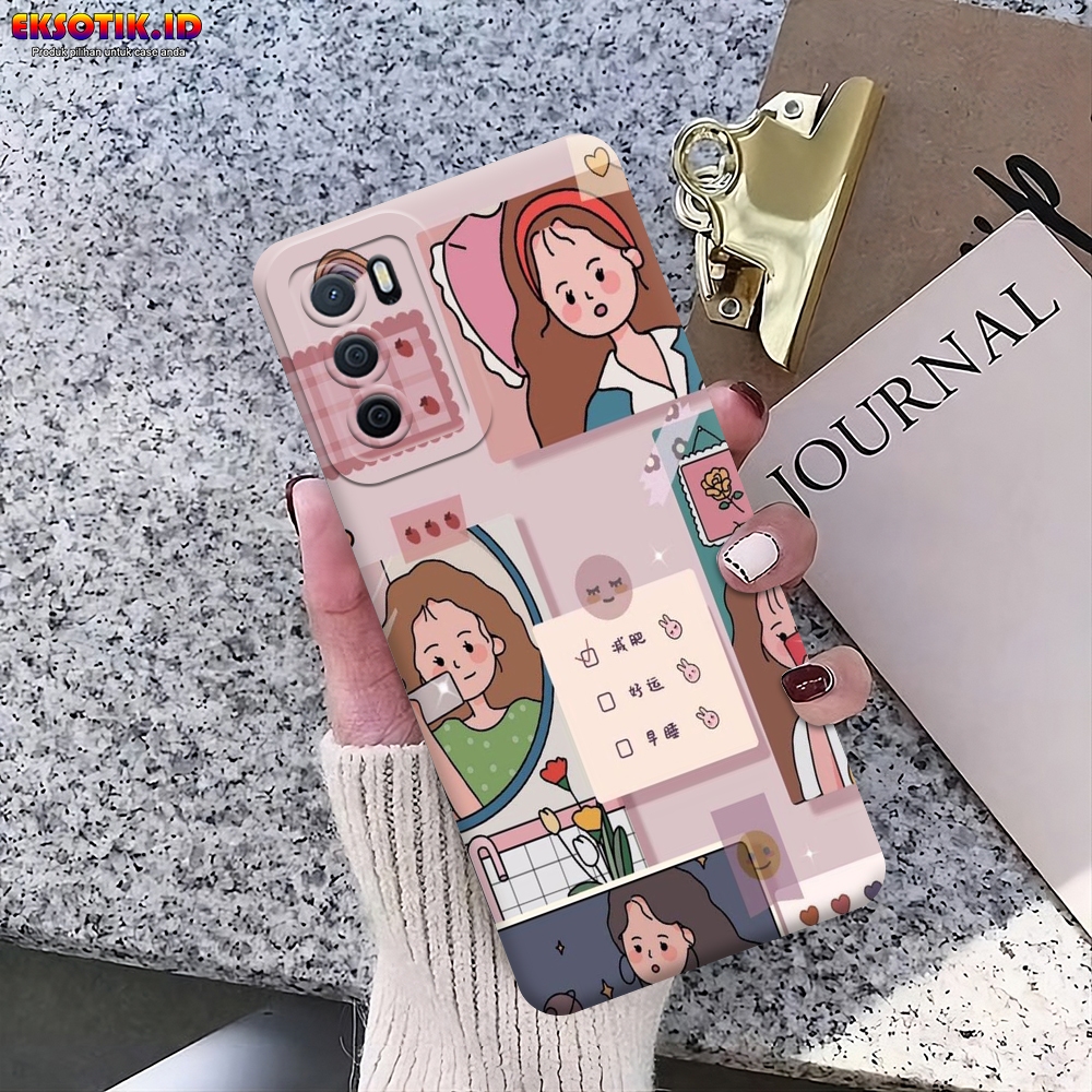 Case OPPO A16 - Eksotik.id - Casing OPPO A16 - Case KARTUN CEWEK - Skin Handphone - Silikon OPPO A16