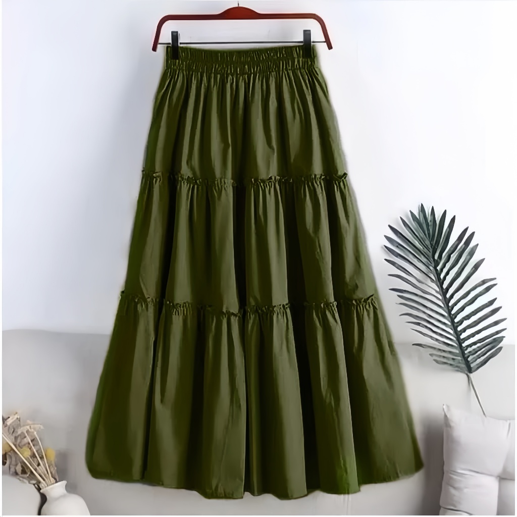BEST SALE ROK SUSUN CANDA / ROK 3 SUSUN / ROK SUSUN MAXI SKIRT / ROK SUSUN 3 TINGKAT