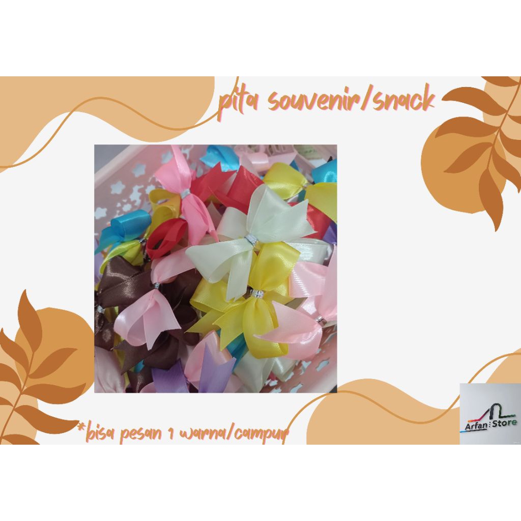 

Pita jadi souvenir/pita satin jadi/ pita siap tempel