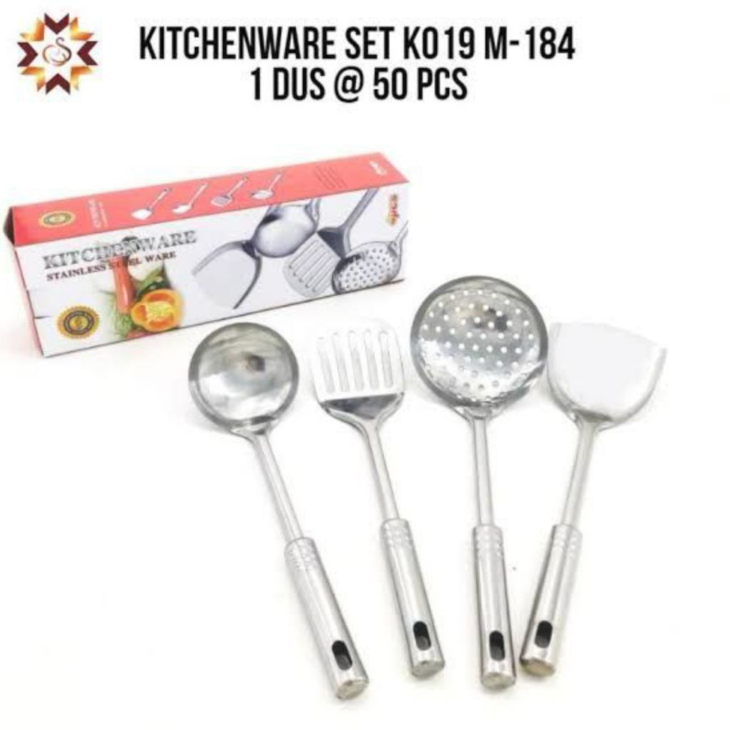 Spatula set stainless 4pcs / Spatula stainless / Spatula set
