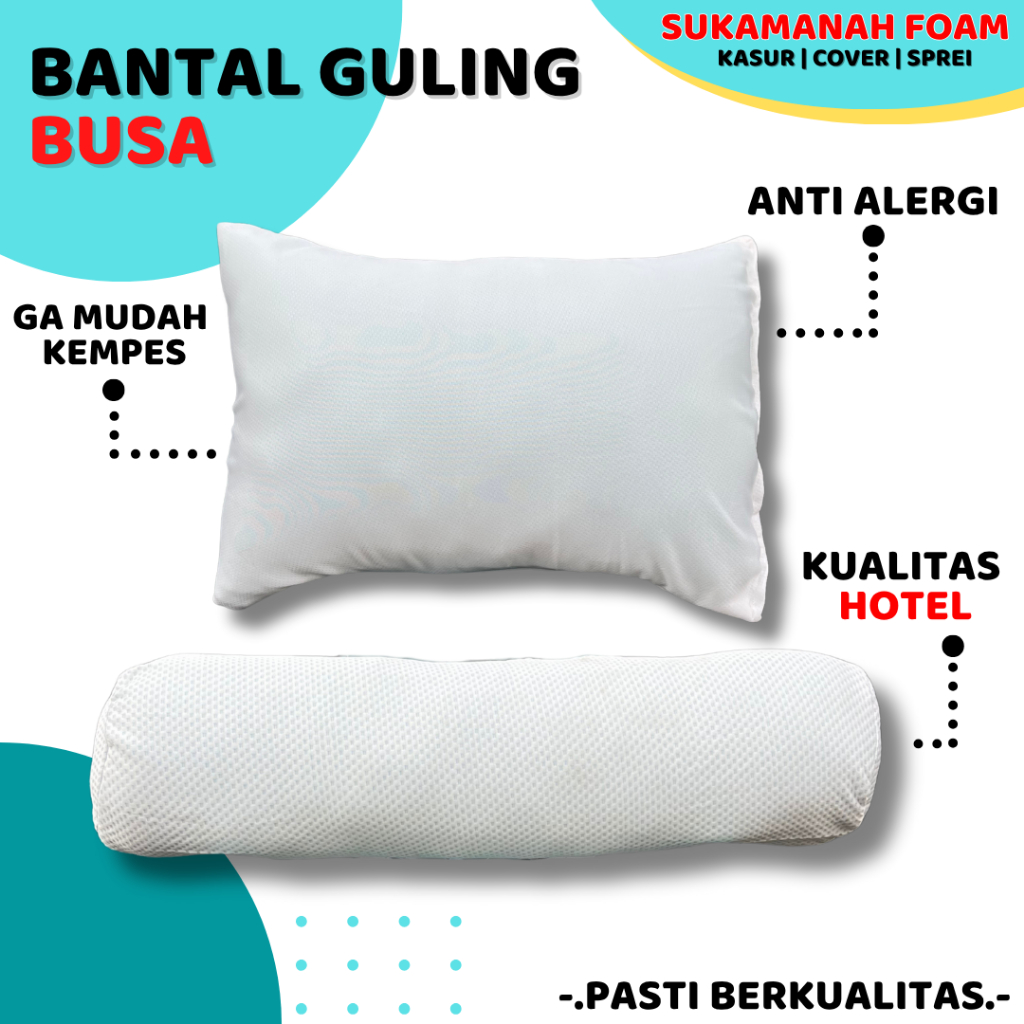 Bantal Hotel Bantal Busa Bantal Tidur Anti Kempes Anti Alergi