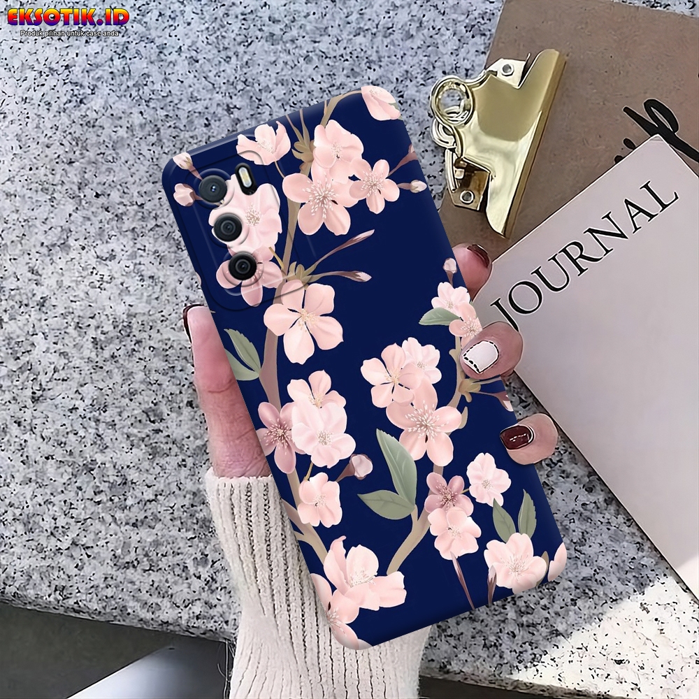 Case OPPO A16 - Eksotik.id - Casing OPPO A16 - Case BUNGA - Skin Handphone - Silikon OPPO A16 - Cass