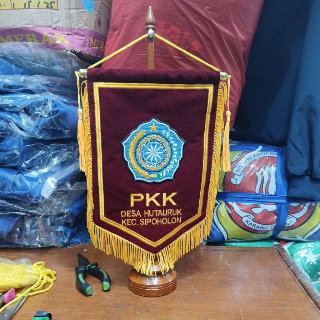 Termurah BENDERA PKK VANDEL / BENDERA VANDEL PKK MEJA + TIANG