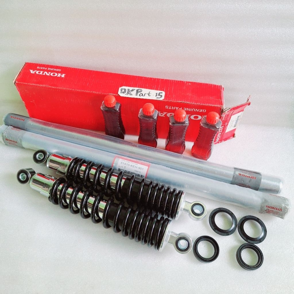 Shockbreaker belakang KC5 plus as Shock,seal shock  seal Abu,Oli shock  Honda Gl Pro Neotech