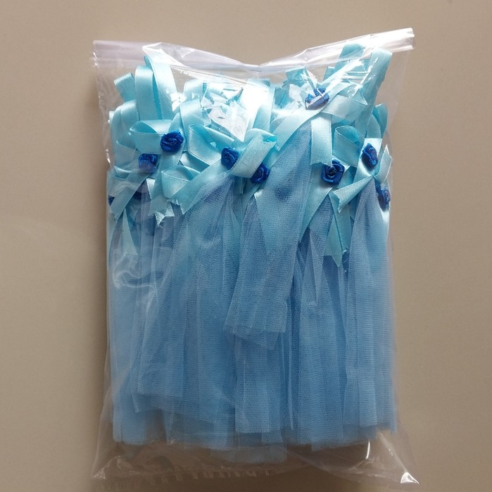 TEMPAT TELUR AQIQAH TILE BIRU MUDA BABY BLUE/ KEMBANG TELUR AQIQAH TILE/ KANTONG TELUR TILE