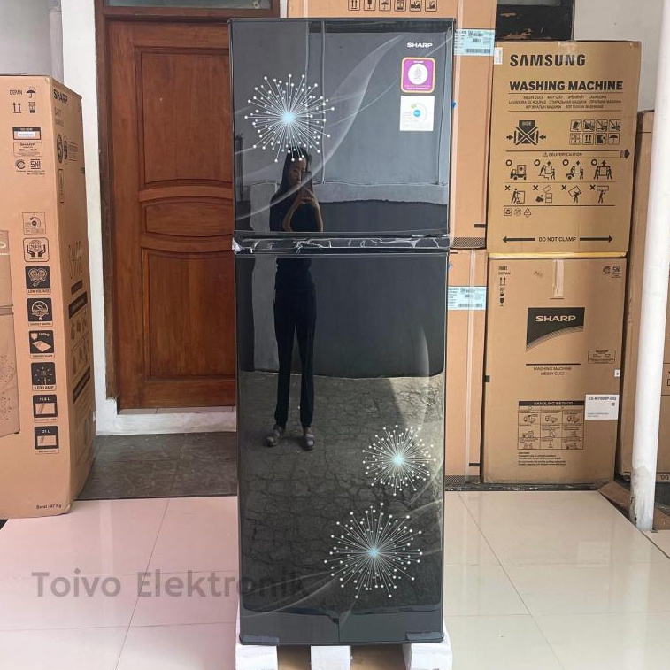 SHARP SJ 317 MG Kulkas 2 pintu 237 Liter Garansi Resmi SJ317MG
