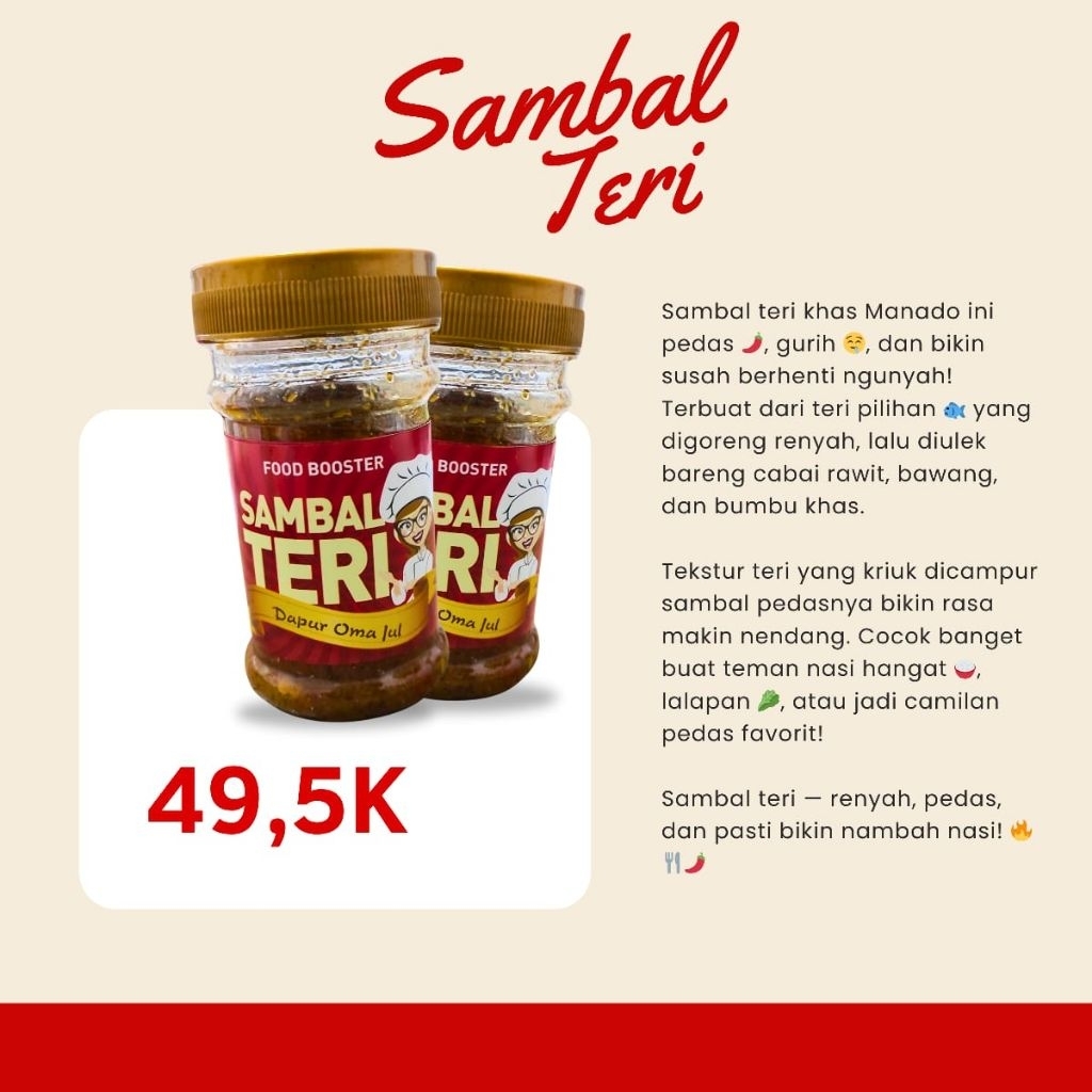 

Sambal Teri Dapur Oma Jul