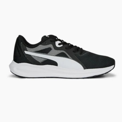 Sepatu Lari Puma Twitch Runner Black White 37798101