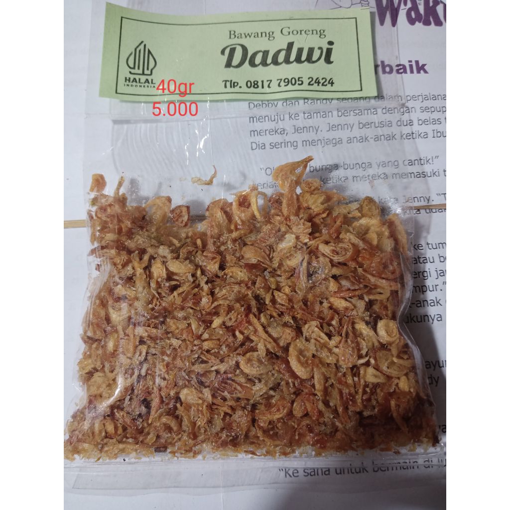 

Bawang Goreng Cap Dadwi(40gr)