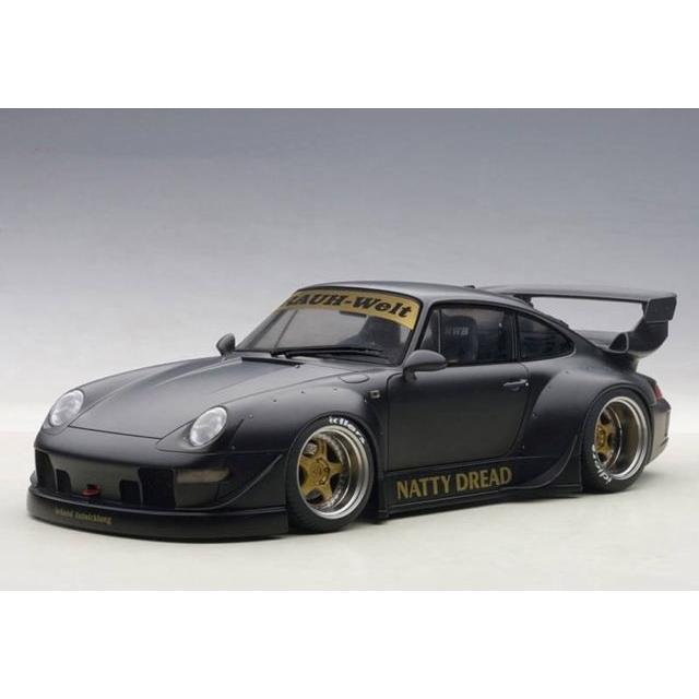Miniatur Diecast 1/18 AUTOART PORSCHE RWB 993 BLACK WHITE RED