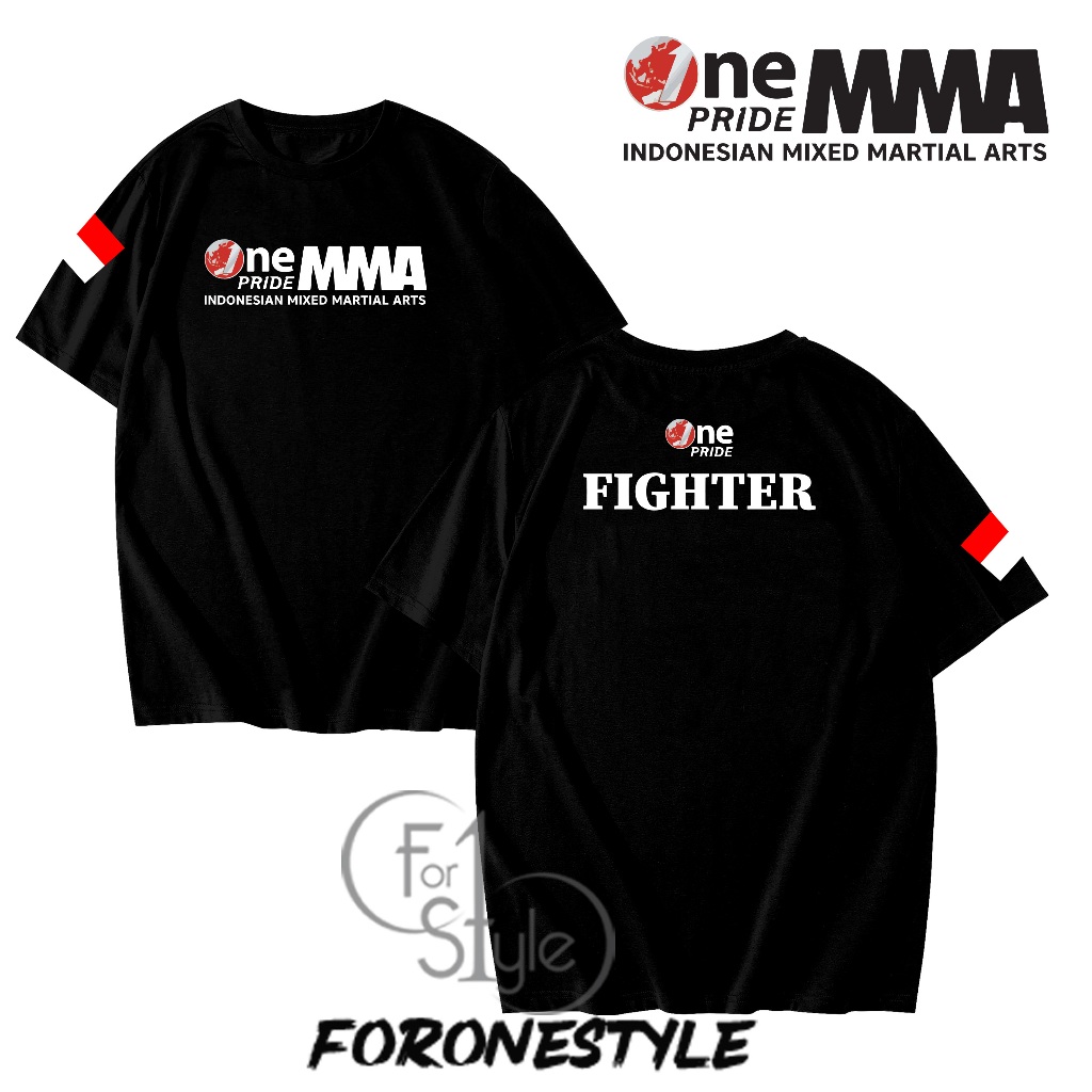 T-SHIRT KAOS ONE PRIDE MMA - KAOS ONE PRIDE MMA FIGHTER - BAJU ONE PRIDE MMA FIGHTER