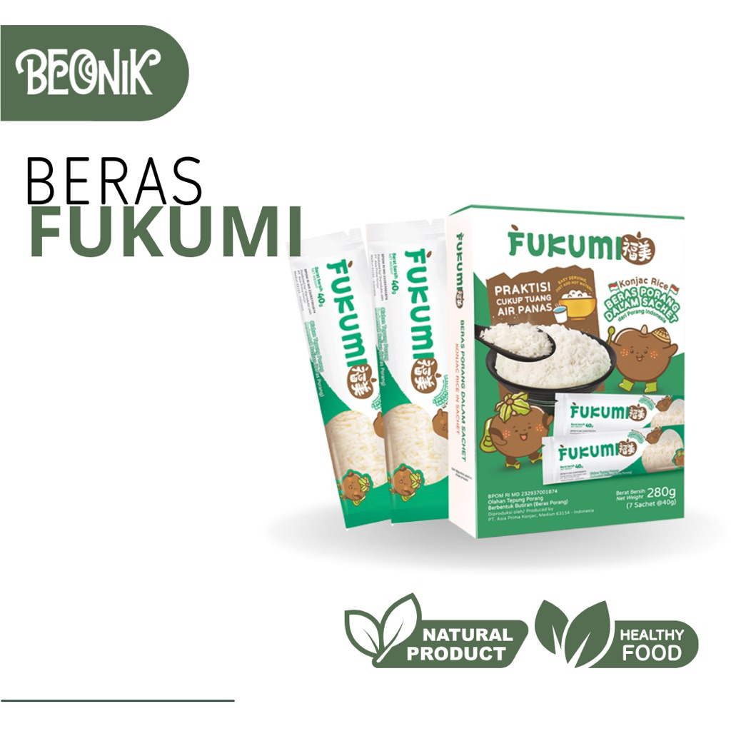 

Fukumi - Beras Porang 1 Sachet 40 GR
