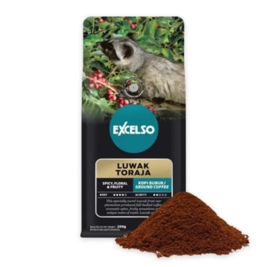 

EXCELSO LUWAK TORAJA KOPI BUBUK 200 GR | KOPI INSTANT