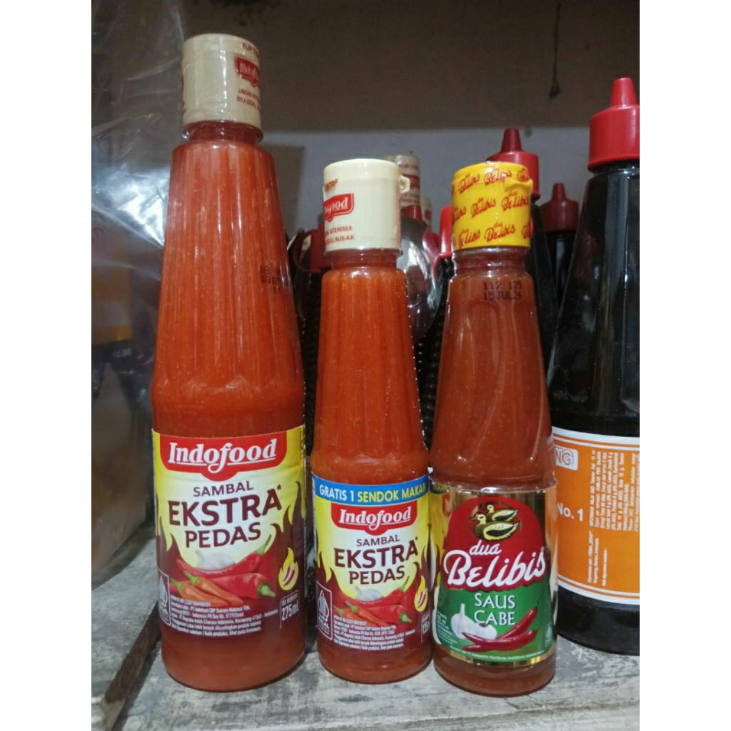 

Saos Indofood 135ml dan 275ml,Saos Belibis 135ml