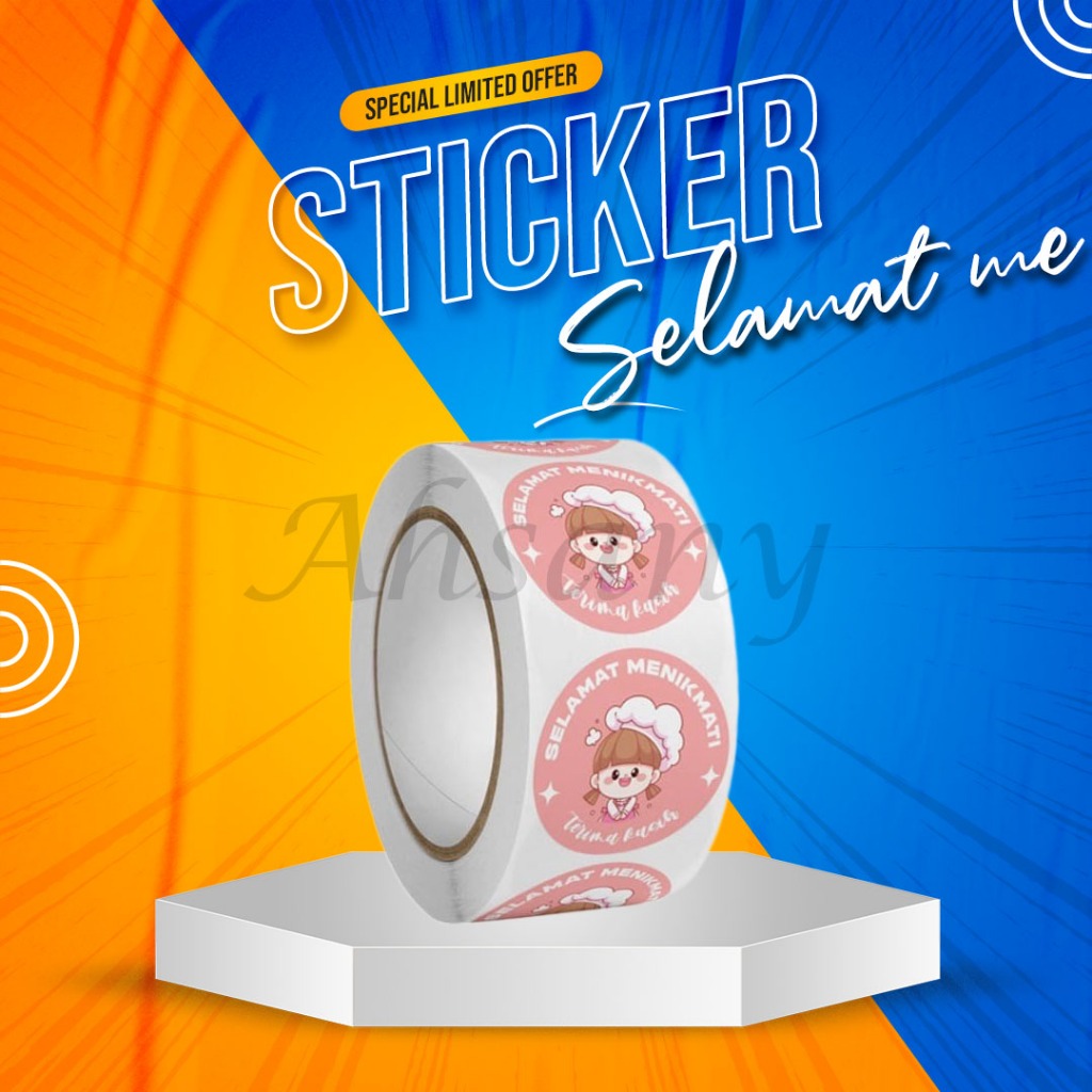 

Stiker Selamat Menikmati 1pcs