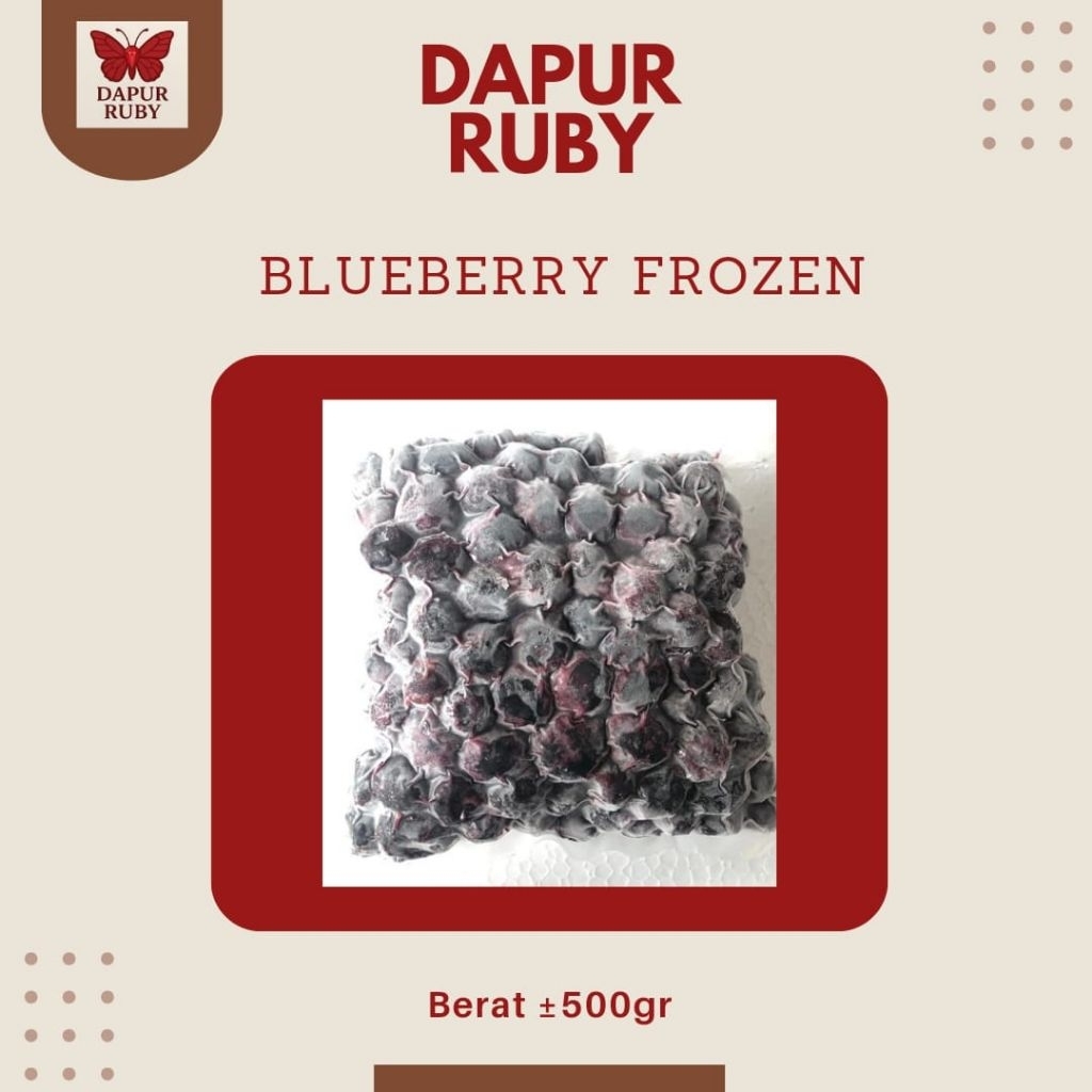 

Buah Blueberry Frozen 500gr – Premium Grade, Siap Konsumsi & Olah