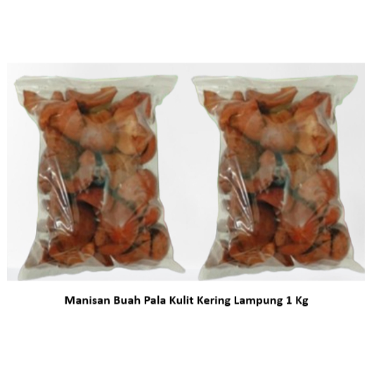 

Manisan Buah Pala Kulit Kering Khas Lampung 1 Kg (Non Pengawet)