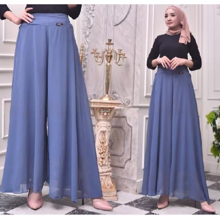 Celana Kulot Ceruty Celana Kulot Jumbo Rok Celana Jumbo