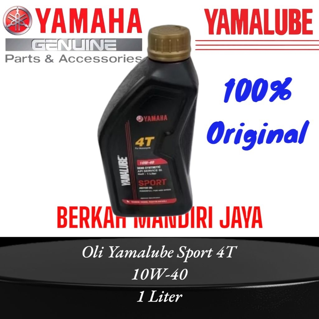 Oli Yamalube Sport 4T 10W-40 1Liter Original Oli Yamalube Byson / Vixion / R15