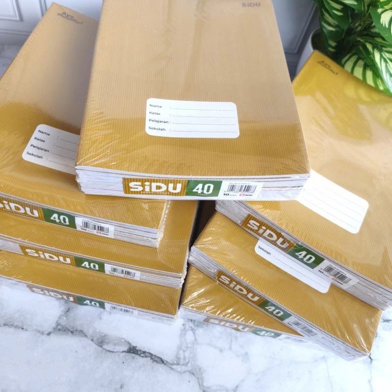 

HJK Buku Tulis SiDU Sinar Dunia Kraft Cover Coklat 40 Lembar 1 Pack 10 Pcs