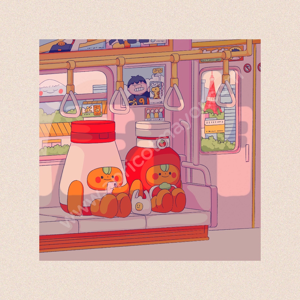 

apricot mayor - one stop at a time square print